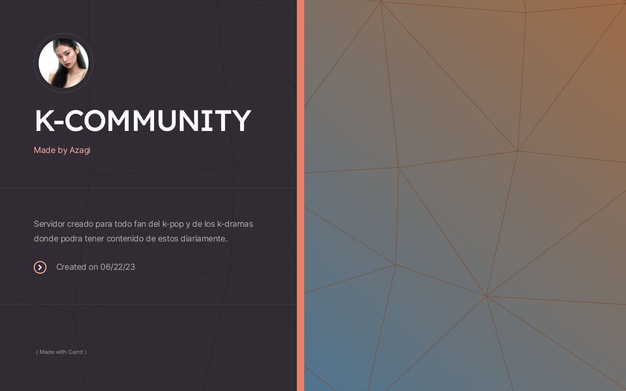 Carrd profile picture for @community